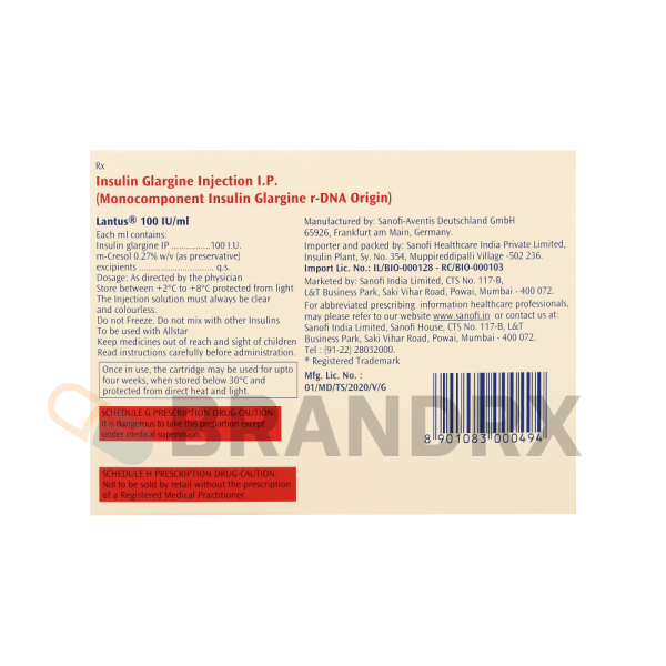 Lantus Solution for Injections 100 IU Sanofi - obrazek 4